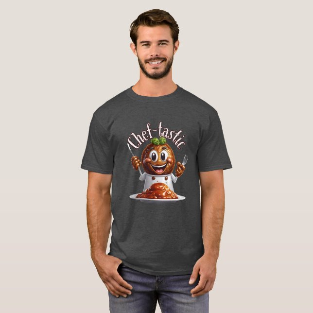 Camiseta Magia de Meatball Chef-tastic (Frente Completa)