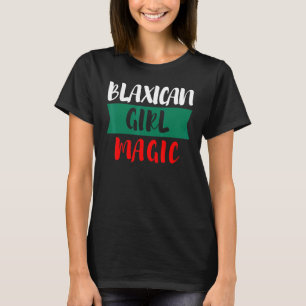 Camiseta Magia de Menina Blaxican Metade Negra Metade Mexic