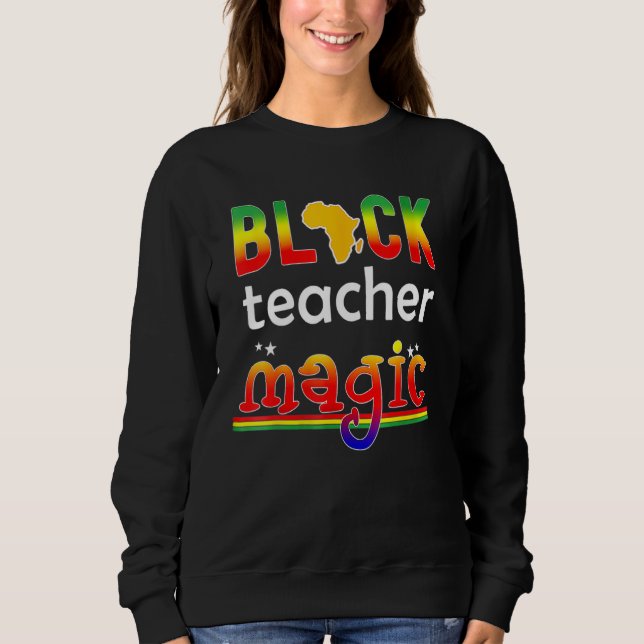Camiseta Magia de Professores Negros História Afro-American (Frente)