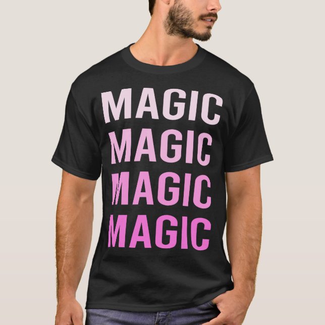 Camiseta Magia de Texto Rosa (Frente)