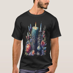 Camiseta Magia de Velas Iluminação Cósmica