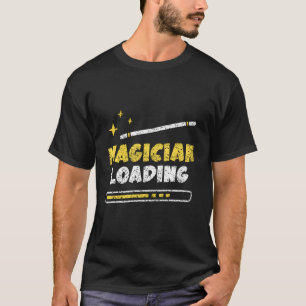 Camiseta Magia do mago carregando magia do assistente de tr