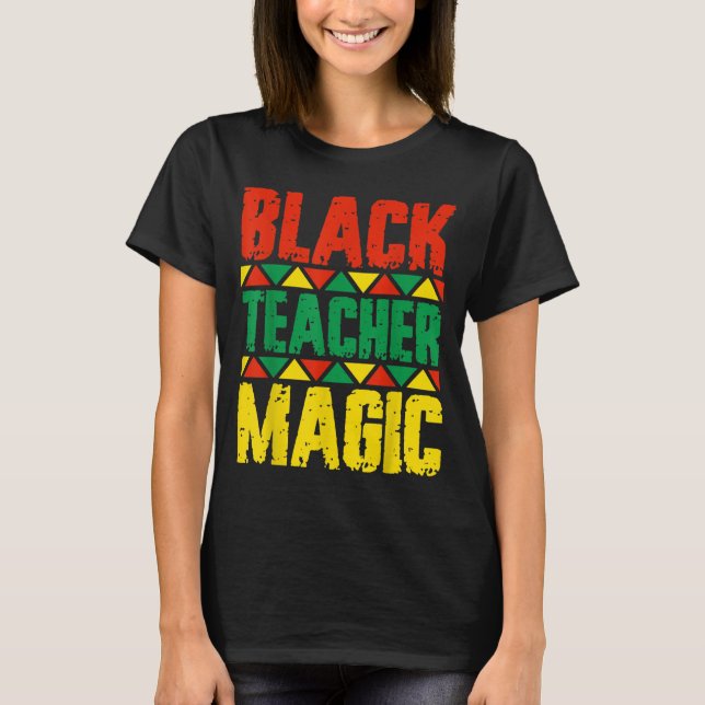 Camiseta Magia do Professor Negro (Frente)