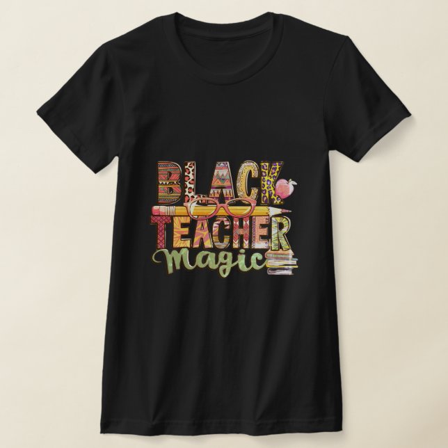 Camiseta Magia do professor negro: inspira e educa (Postura )