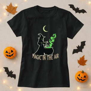 Camiseta Magia na Bruxa do Halloween do Ar