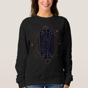 Camiseta Magia Oculta Coruja Celeste