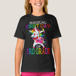 Camiseta Magia Primeiro Dia Do 3º Ano De Volta À Escola 
