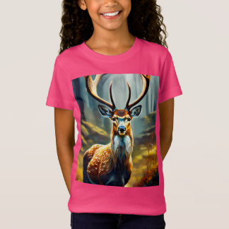 Camiseta "Magia Reindeer: Estilo Reproduzível para Estrelas