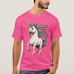 Camiseta Magia Útil Unicorn é fina, mas o estilo importa