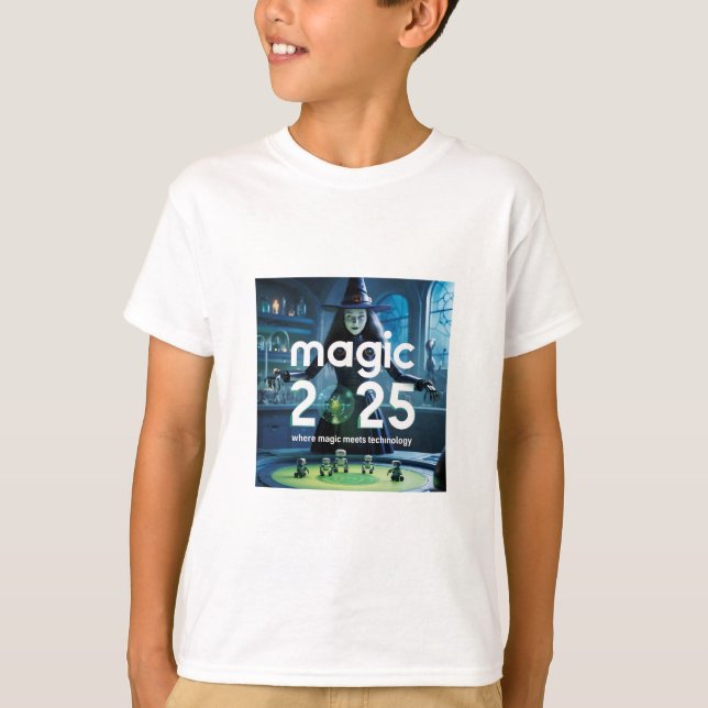 Camiseta Magic 2025: Fusão de Tecnologia e Magia (Frente)