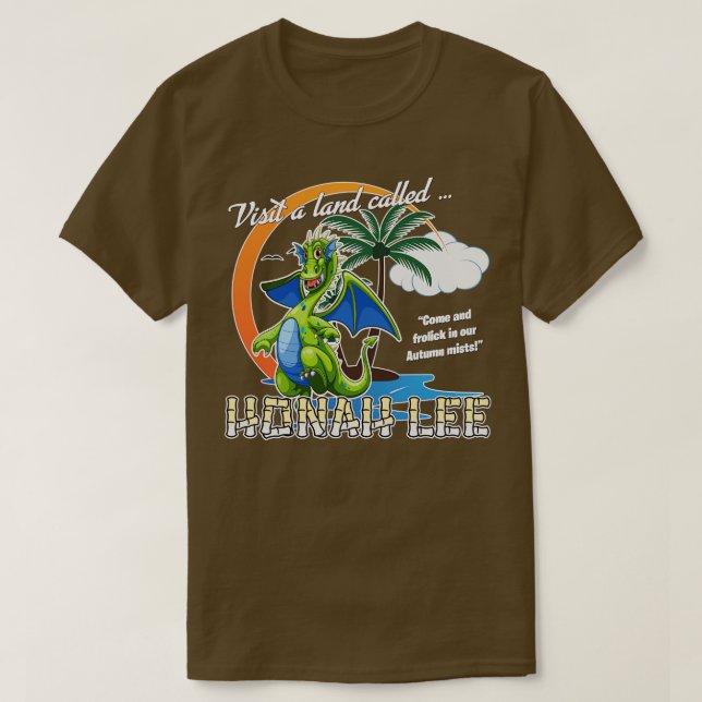 Camiseta Magic Dragon Visite Honah Lee (Frente do Design)