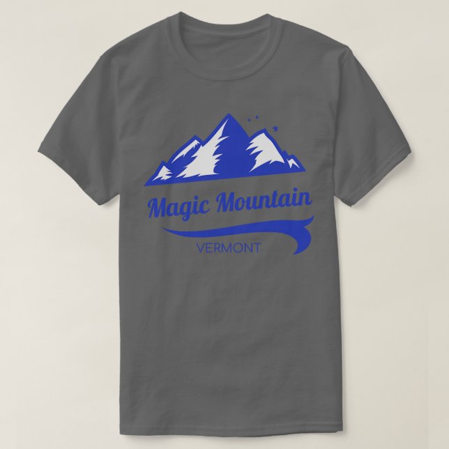 Camiseta Magic Mountain ski Vermont 1 (Frente do Design)