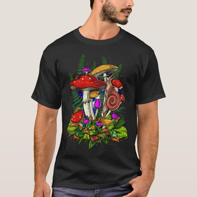 Camiseta Magic Mushroom Fungi (Frente)