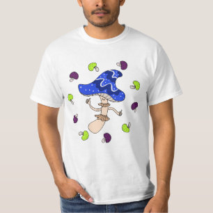 Camiseta Magic Mushroom Lover Estranho Estranha Boca-de-cog