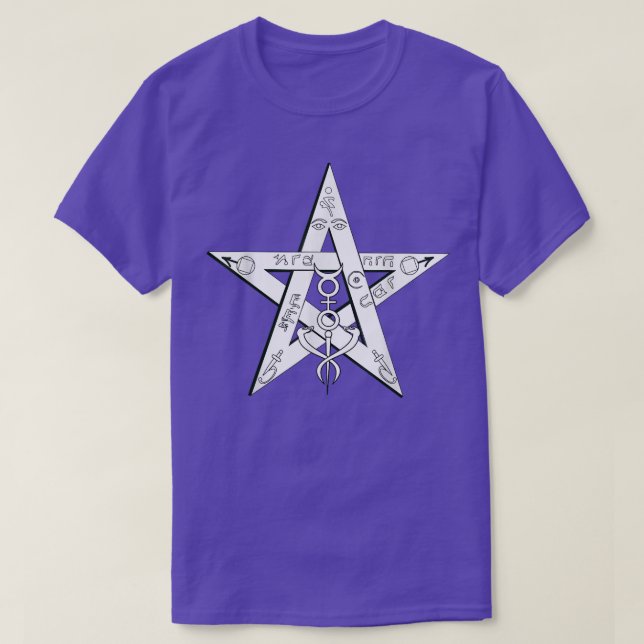 Camiseta Magic Pentagram Occult Star Witlock (Frente do Design)