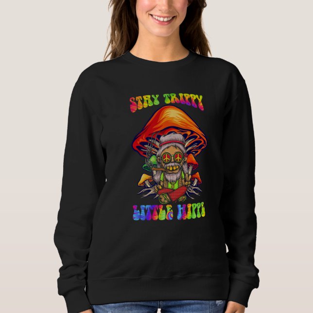 Camiseta Magic Psilocybin Mushrooms Tie Dye Stay Trippy Lit (Frente)