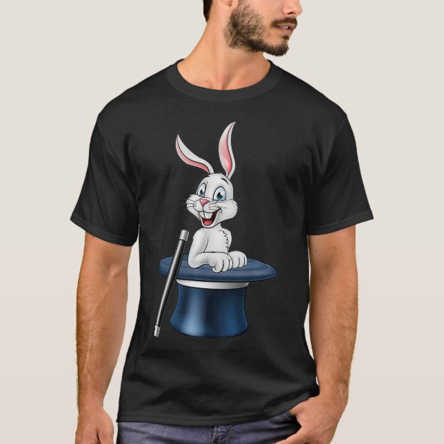 Camiseta Magic Rabbit Magistro Hat Premium (Frente)