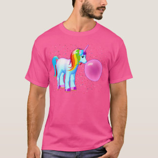 Camiseta Mágica Borracha de Unicórnio Gum Kawaii Cute