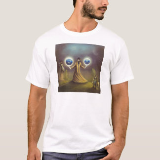 Camiseta mágica da fantasia do feiticeiro