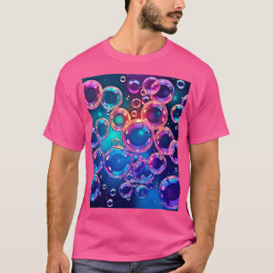 Camiseta Mágica de bolha rosa púrpura