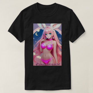 Camiseta Mágica de Coelhinha Rosa