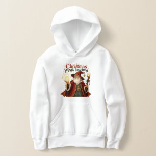 Camiseta Mágica de Natal Chegando Feiticeiro Papai Noel