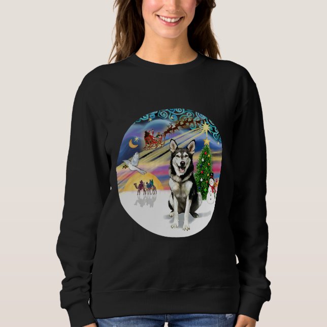 Camiseta Mágica de Natal Com Um Rouco No Alasca (Frente)