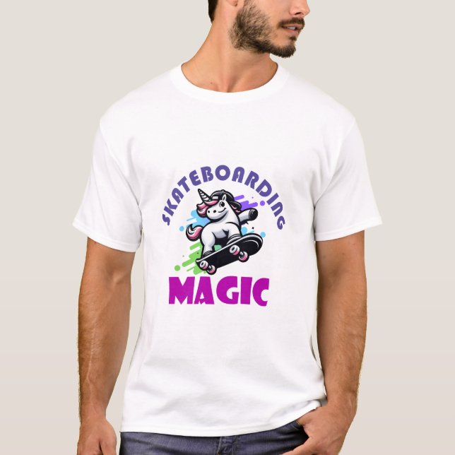 Camiseta Mágica de skate!! (Frente)