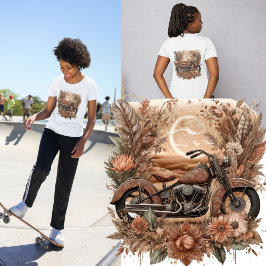 Camiseta Mágica do Deserto Moonlit - Moto do Estilo Boho Vi