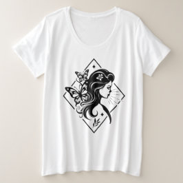 Camiseta Mágica Espiritual Menina Borboleta
