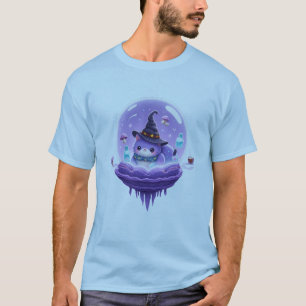 Camiseta Mágica Kawaii Bola de Cristal de Gata Bru
