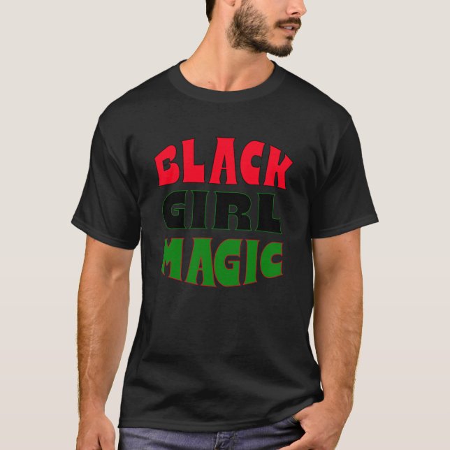 Camiseta Mágica Menina Negra (Frente)