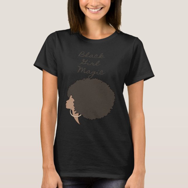Camiseta Mágica Menina Negra (Frente)
