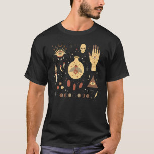Camiseta Mágica oculta todos vendo a lua visual fase crônic