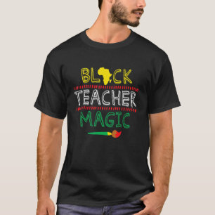 Camiseta Mágica Professora Negra Arte África História Negra