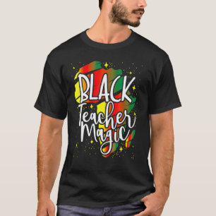 Camiseta Mágica Professora Negra Mês da História Negra Afro