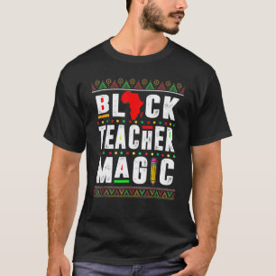 Camiseta Mágica Professora Negra Mês da História Negra Afro
