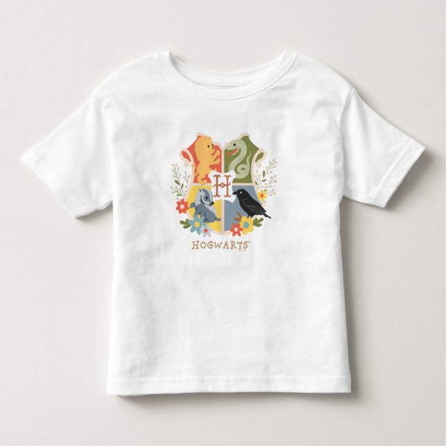 Camiseta Magical Blooms HOGWARTS™ Crest (Frente)