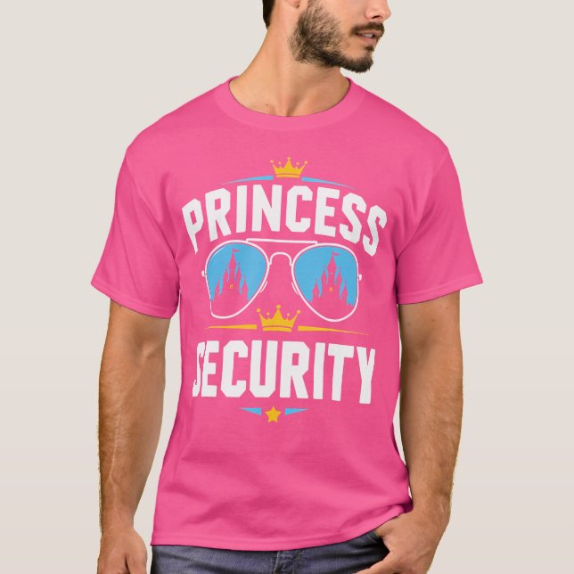 Camiseta Magical Castle Sunglasses Princess Bodyguard Funny (Frente)