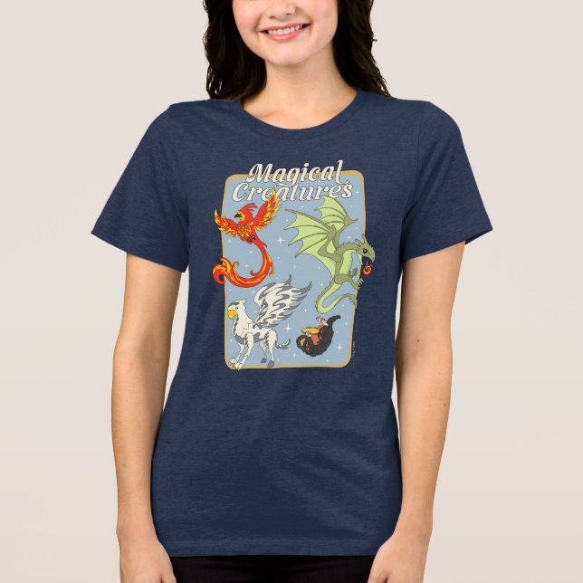 Camiseta Magical Creatures Vintage Graphic (Frente)