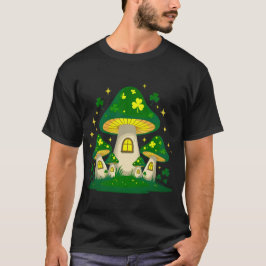 Camiseta Magical Mushroom Village With Glowing