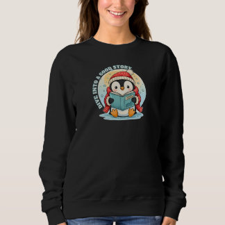Camiseta Magical Reading Penguin Winter Tale Cozy Apparel