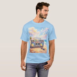 Camiseta Magical Retro Boombox Playing Music On Beach