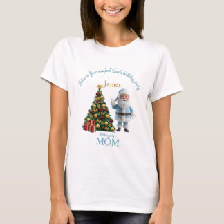 Camiseta Magical Santa Birthday Invitation