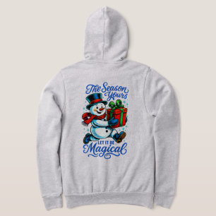 Camiseta Magical Snowman Christmas Cozy Hoodie Presente Pre