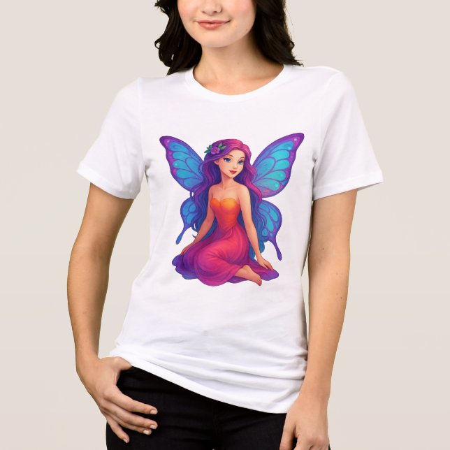 Camiseta Magical Violet Fairy Enchanted Butterfly Wings (Frente)