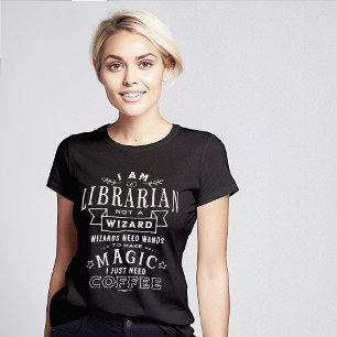 Camiseta Mágico café da biblioteca engraçado