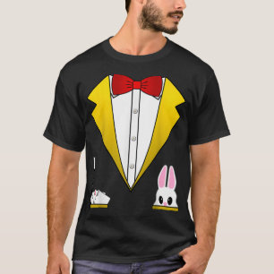 Camiseta Mágico Costume Engraçado Tuedo Para Crianças Adult