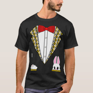 Camiseta Mágico Costume Engraçado Tuxedo Para Crianças A