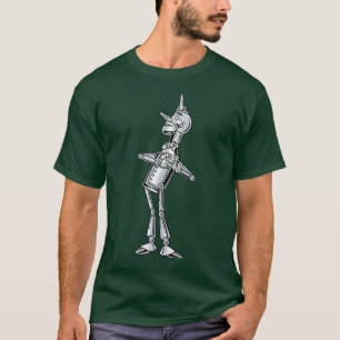 Camiseta Mágico Vintage de Oz, Tinman Sorriso Feliz tem Cor